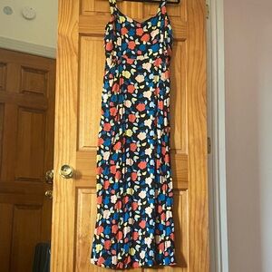 41 Hawthorn Vibrant Floral Multicolor Maxi Dress with Pockets